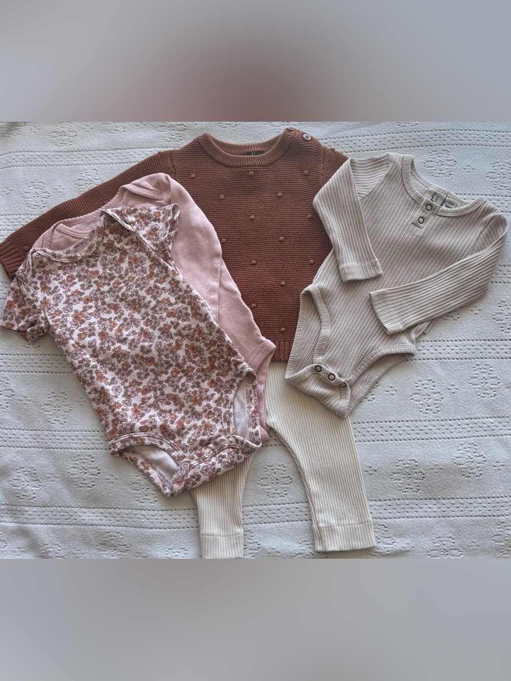 Baby Girl Bundle 3–6M | Knit Layering Set
